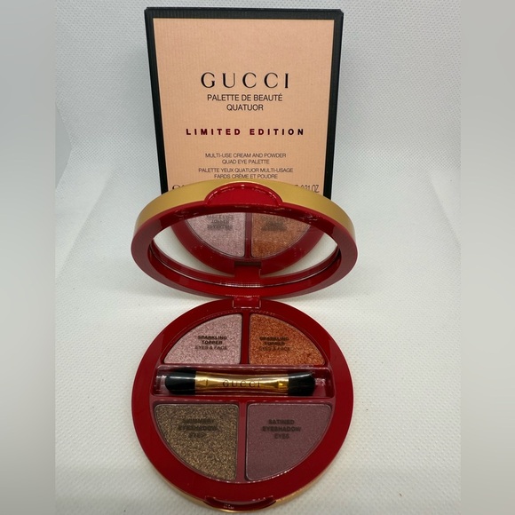 Gucci Limited Edition Multi-Use Cream & Powder Palette - 04 Festive Glow - Picture 1 of 4